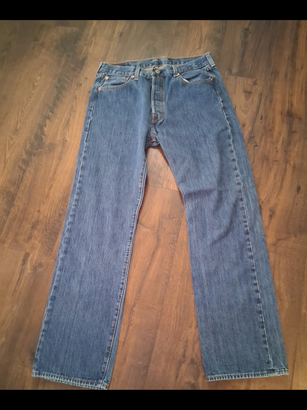 VTG Men's Classic 501 Levis Blue Denim Jeans 36x34